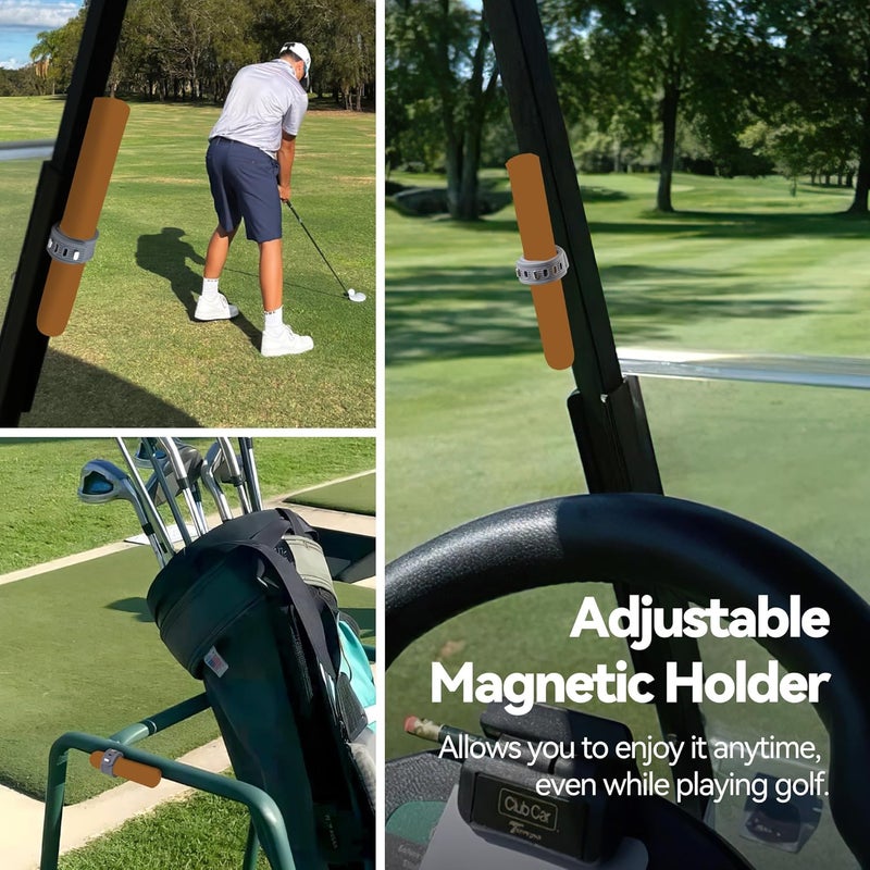 ROWFEN Golf Cart Accessories - Fits 38 to 60 Ring Gauge - Convenient Magnetic Holder with Magnetic and Adjustable Design - Fit for Golfing, Grilling, Fishing, Travel, and Outdoor Adventures - Image 4